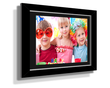 Rectangle Black Frame Black Border Custom Framed Print